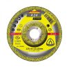 Disc polizare A 24 EX 125x6 x22.23mm cu centru depresat Klingspor