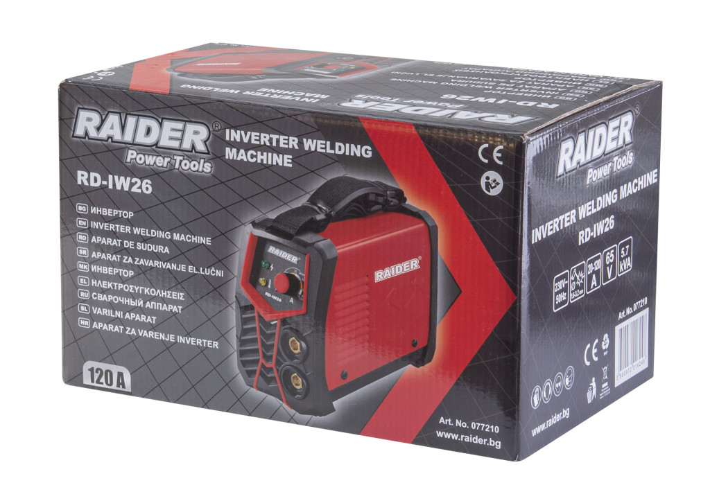 Aparat de sudura tip invertor 120A RD-IW26 - Raider Power Tools - imagine 2