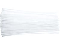 Coliere din plastic 96x2.5mm, 100 buc, alb Vorel 73882