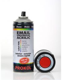 Vopsea spray roșu foc ral 3000 lucios - 400ml - PROKOL