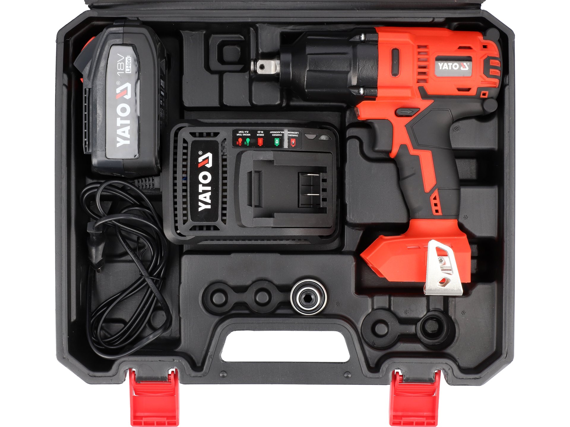 Pistol de impact 18v 1/2'' 700nm, 1x3ah Yato YT-82806 - imagine 6