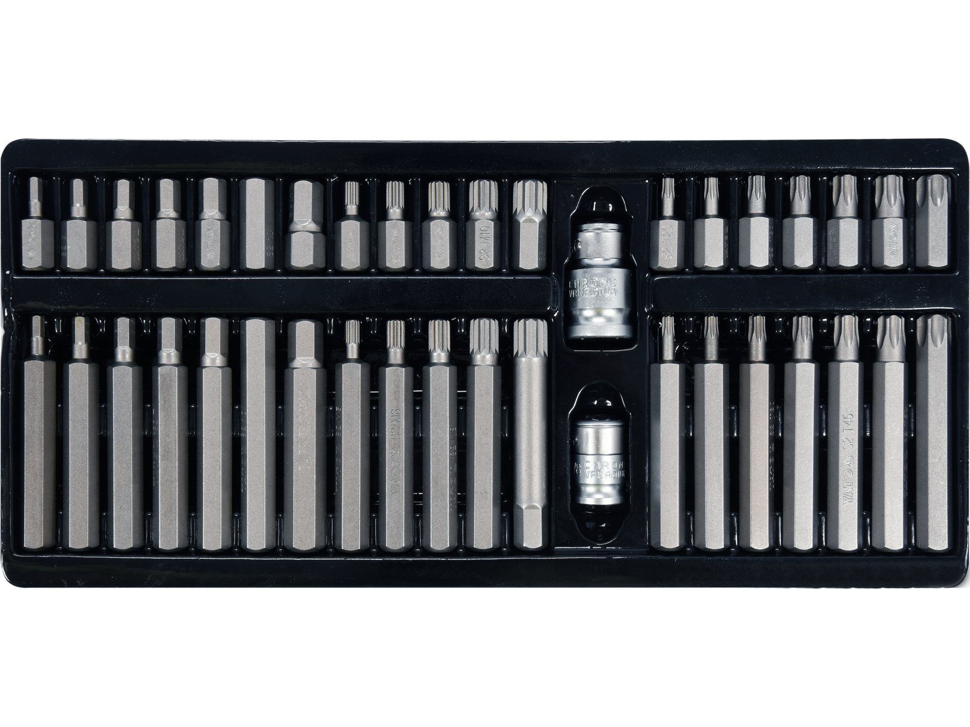 Set biți 40 piese (hex, spline, torx) Yato YT-0400 — Truse cu scule