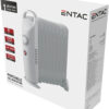 Calorifer cu ulei, Entac cu 9 elementi, 1000W, Mini, Alb