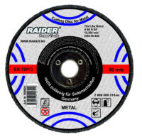 Disc pentru taiat metal 125х1.2х22.2mm - Raider Power Tools