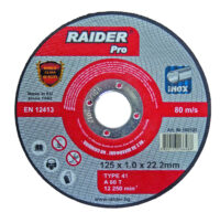 Disc pentru taiat metal 125х1.0х22.2mm INOX RDP - Raider Pro