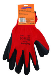 Manusi de protectie latex negu poliester rosu TS - Top Strong