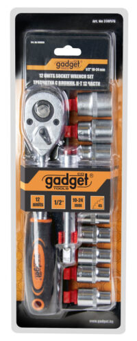 Alternative view of Set tubulare 12 buc 1/2" 10-24mm GD - Gadget