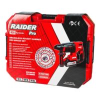 Ciocan Rotopercutor Brushless Raider Pro RDP-BRH20 – 20V, 3J, SDS-Plus, 4 Moduri de Lucru — Autofiletante si bormasini - imagine 3
