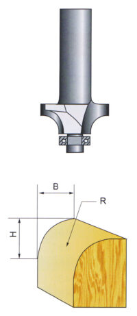 Alternative view of Freza profilata ø17.46mm R2.38mm H6.5mm ø8mm - Raider Pro