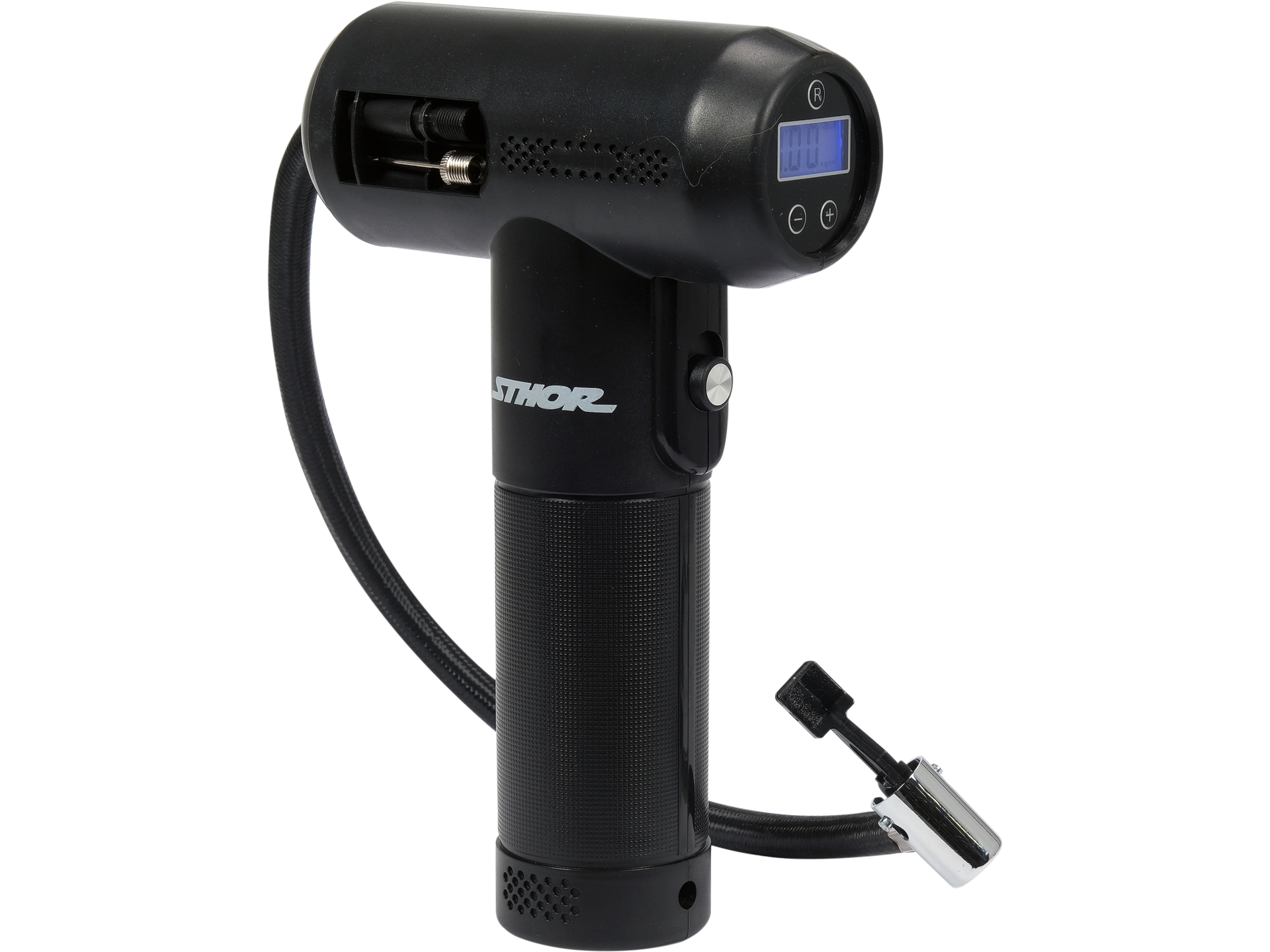 Compresor auto cu acumulator cu display Sthor 82120 — Compresoare si Pistol Umflat Roti Auto