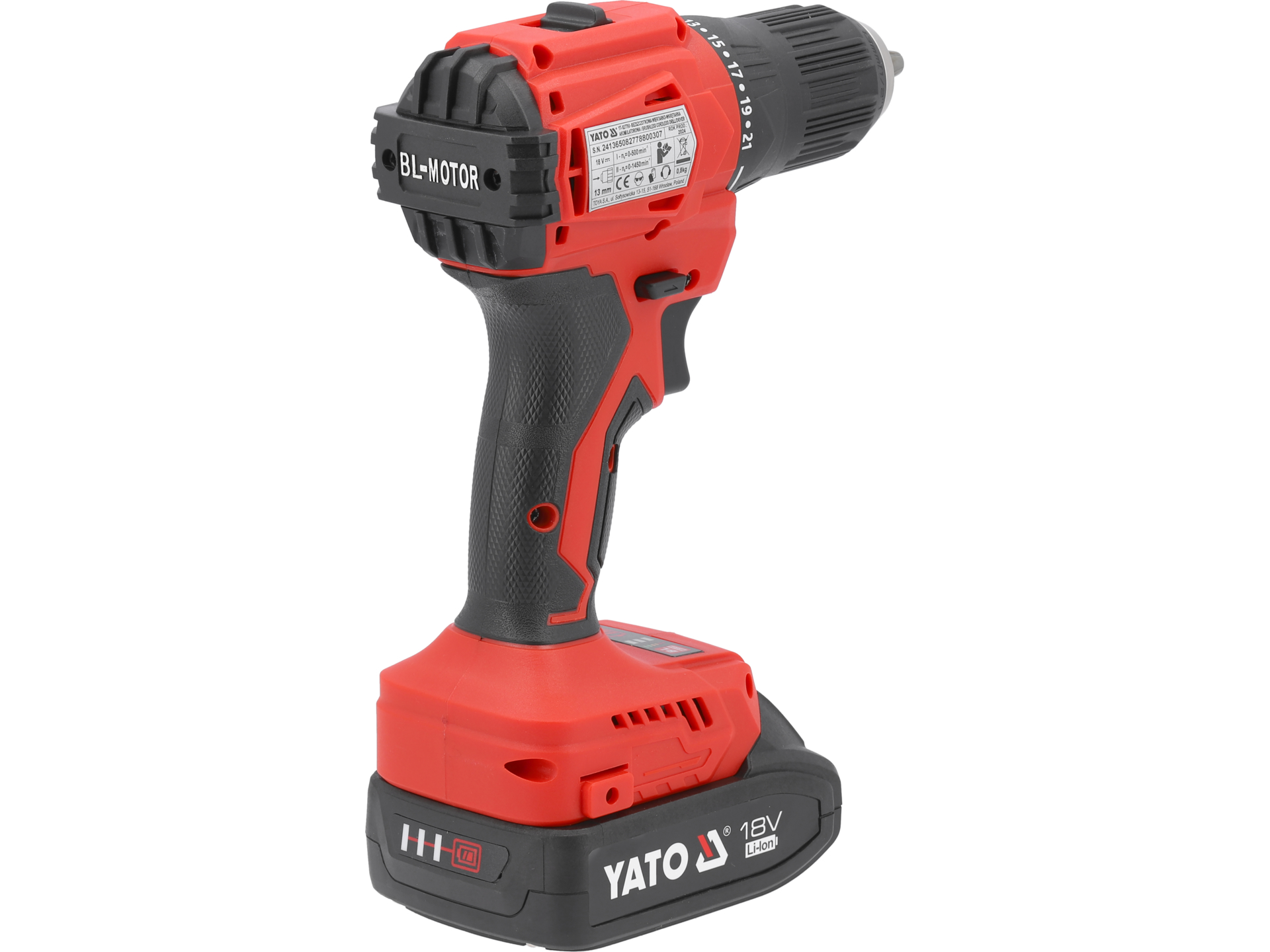 Autofiletantă 18v 45nm, 1x2ah Yato YT-827788 — Autofiletante si bormasini - imagine 2