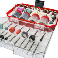 Set 227 accesorii pentru mini polizor drept in cutie - Raider Power Tools — Accesorii Polizoare - imagine 3