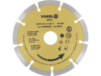 Disc diamantat cu segmente 125mmdisc diamantat cu segmente 125 mm Vorel 08712 — Discuri Diamantate (piatra, ceramica, beton)