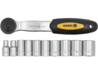 Trusă antrenor cu clichet 1/4'' + chei tubulare Vorel 58600 — Truse cu scule