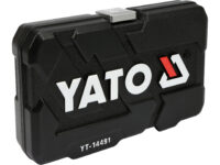 Trusă tubulare+antrenor, 20 buc, 1/4'', cr-v Yato YT-14491 — Truse cu scule - imagine 5
