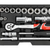 Trusă tubulare 1/4", 3/8" 34 piese Yato YT-38700 — Truse cu scule