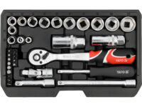 Trusă tubulare 1/4", 3/8" 34 piese Yato YT-38700 — Truse cu scule