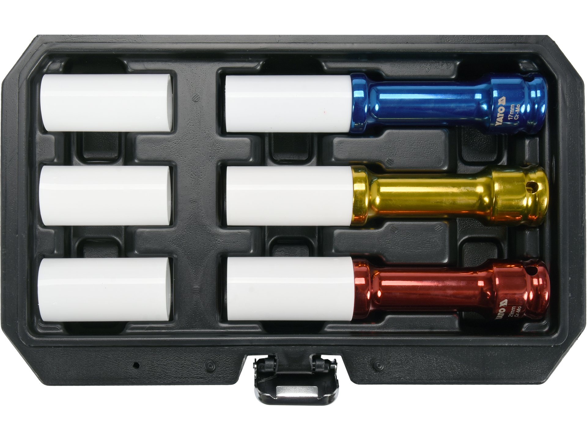 Set tubulare lungi pentru jante aliaj Yato YT-10563 — ECHIPAMENTE AUTO